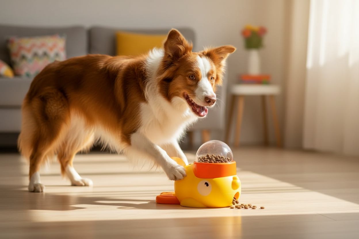 Duck Pet Food Dispenser Creative Hero